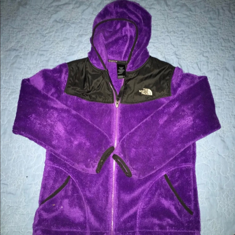 Girls North Face Fleece Hoodie Jacket